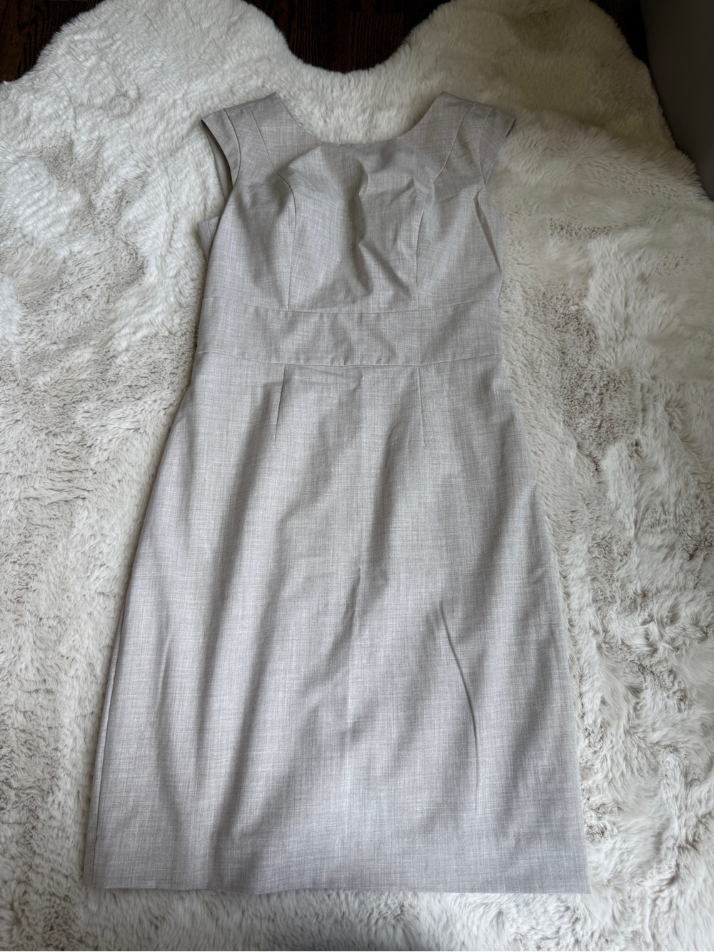 The Limited Light Gray Midi Sheath Dress